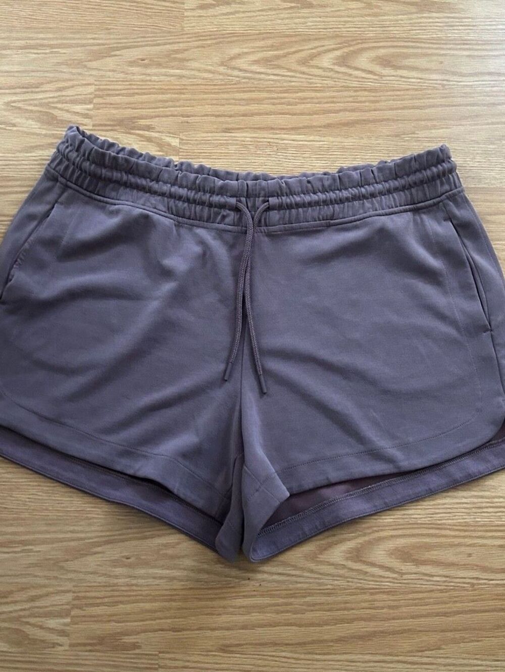 Athleta Seasoft Shorts Purple Mauve Size XL Soft Pull On Lounge